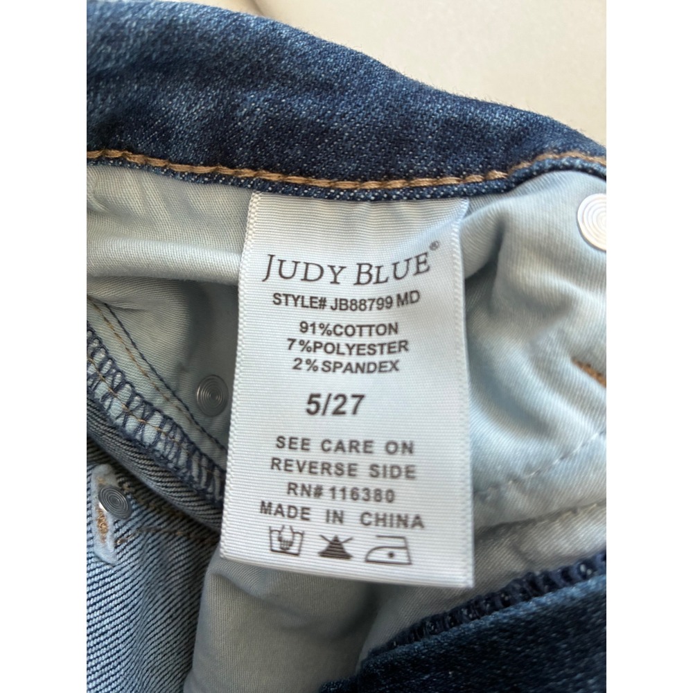 Judy Blue High Waisted Skinny Jeans Medium Wash Denim JB88799 MD Womens 5/27 - Picture 4 of 6